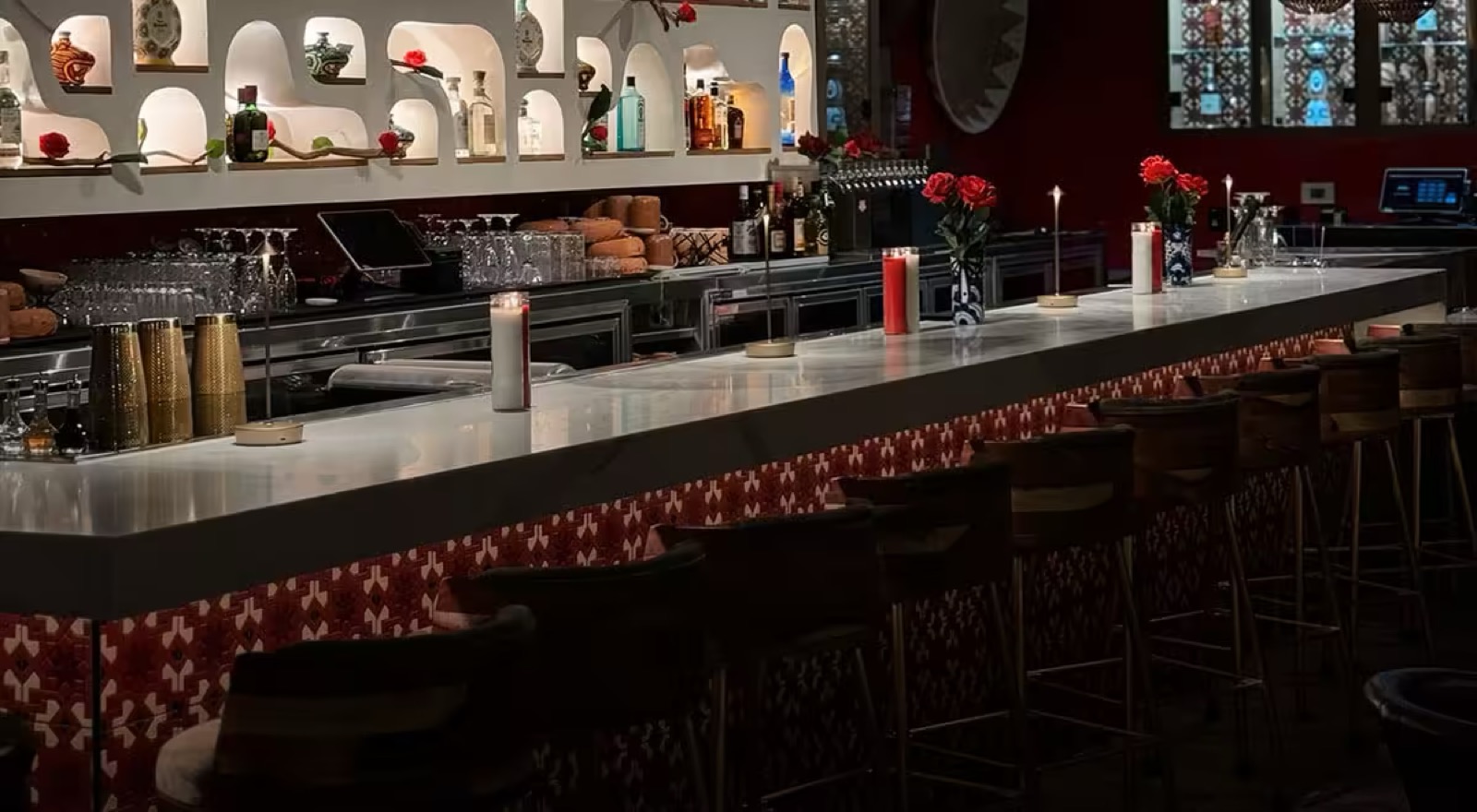 The dining room at Rosa Madera
